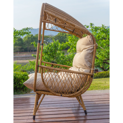 Wicker standing basket chair hot sale